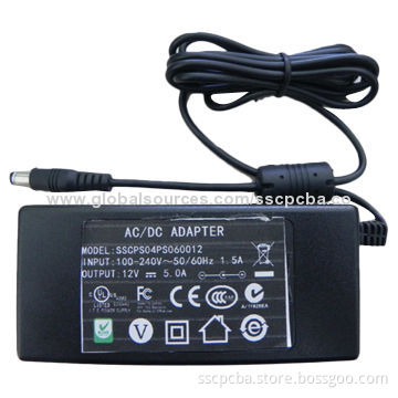 AC/DC Power Adapter 12V 4000mA 48W with UL/cUL, FCC, CE, GS, CB, C-TICK, MEPSNew